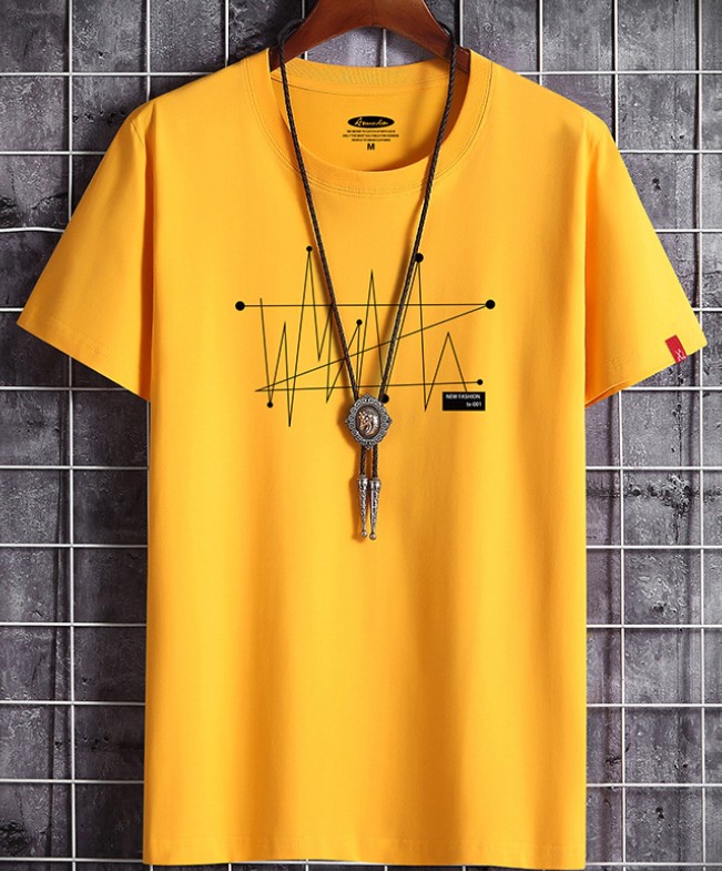 

signer t shirts Clothes Summer Mens Simple Streetwear Fashion Line Print Cotton Tshirt Casual Men Tee T-shirt White Black Plus Size 6XL 6NY1, Customize