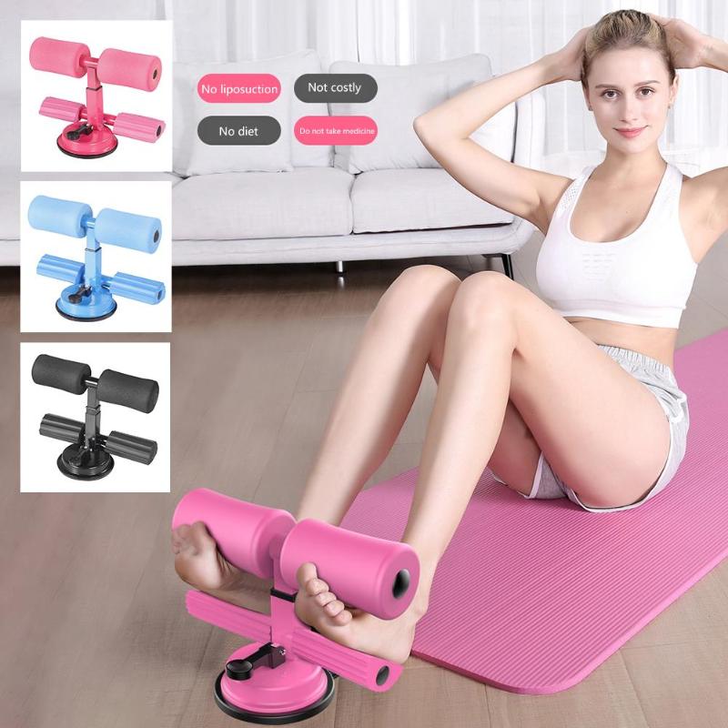 

Sit Up Bar Floor Assistant Abdominal Exercise Stand Ankle Support Trainer Workout Equipment For Home Gym Fitness Travel Gear, Black