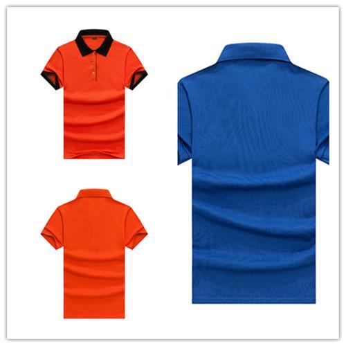 

Men POLO or Women long shirt Classic Silk Fiber Short Sleeve Uniform T-Shirt Tde-15, Gray