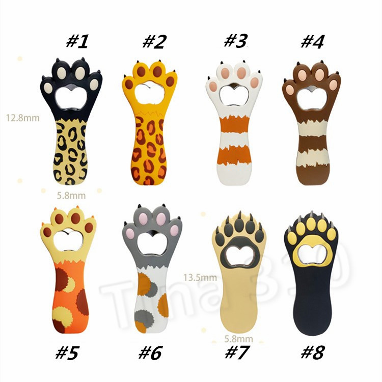 2 Pack Cat Paw Claw Shaped Bottle Beer Opener orkscrew for Unique Party Favors Kitchen Gadget Bar Tools