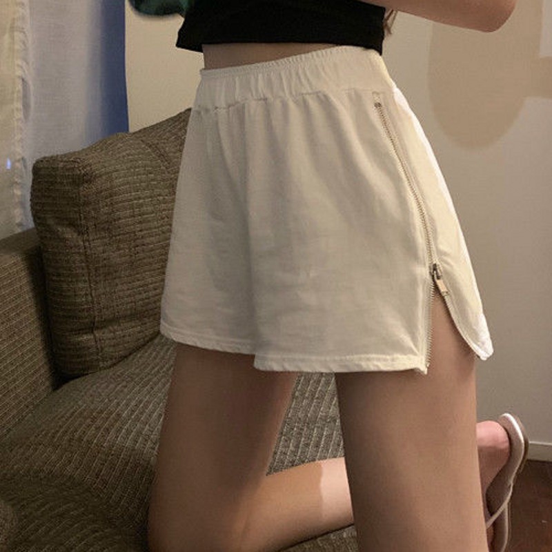 

Sports Shorts Women Summer 2020 New 3 Color Anti Emptied Loose Shorts Casual Lady Elastic Waist Beach Correndo Short Pants, Black