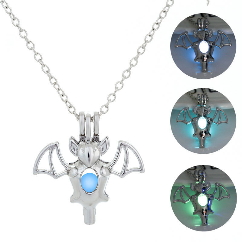 

Personality Bat Noctilucent Diy Pendeloque Cut Noctilucent Necklace Halloween Ornaments