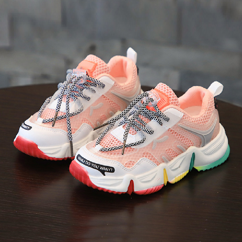 

New Spring Kids Shoes Children Sneakers Rainbow Child Running Walking Tennis Sneakers Tenis Infantil Teenagers Boys Sport Shoes, Blue
