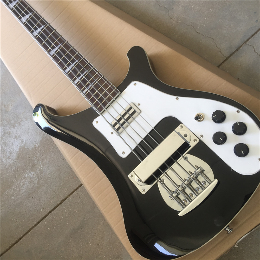 

Free shippingIn stock Ricken-bucker electric bass guitar black color 4001 style