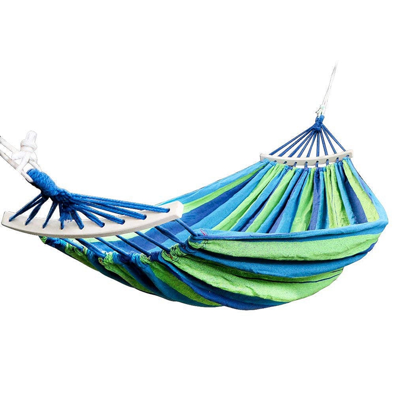 

2020 Band Double Hammock 450 Lbs 200X150cm Portable Outdoor Travel Camping Hanging Hammock Swing Lazy Chair Canvas Hammocks