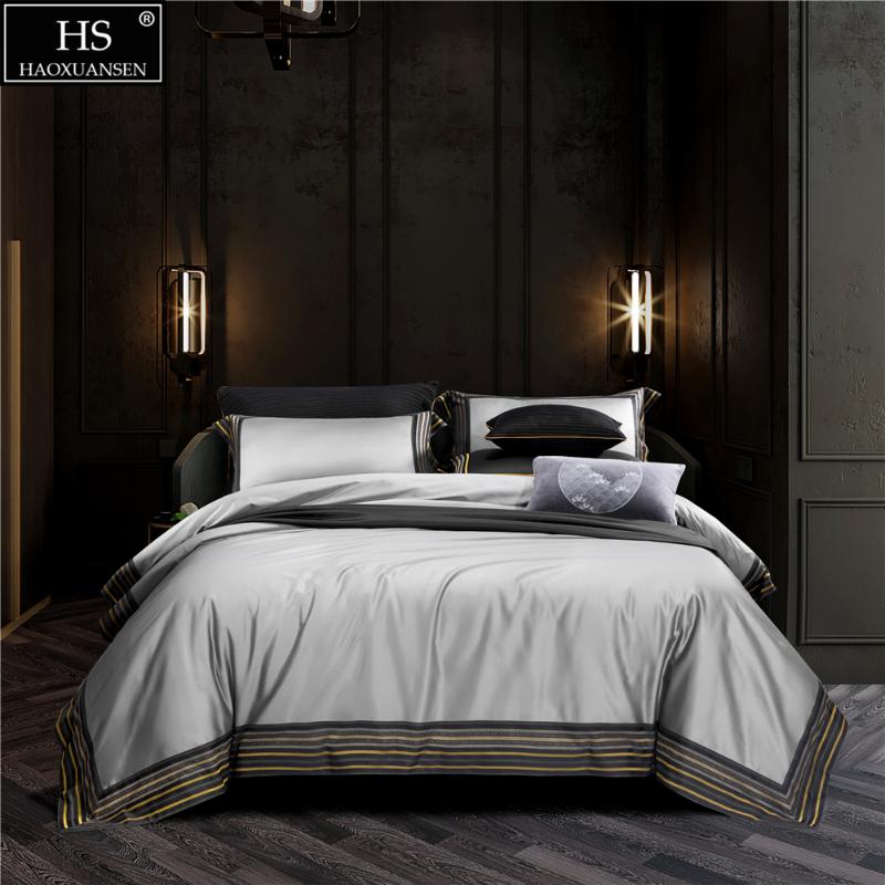 

Silvery Fabric Multicolour Stripes Design Yarn Dyed Jacquard Bedding Sets Bedlinens King Size Duvet Cover Pillowcase Bedsheet