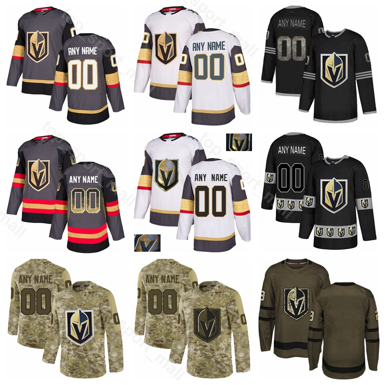 

Ice Hockey Vegas Golden Knights Reilly Smith Jersey Marc-Andre Fleury William Karlsson Shea Theodore Colin Miller Diamond Sequin Customized, Men white