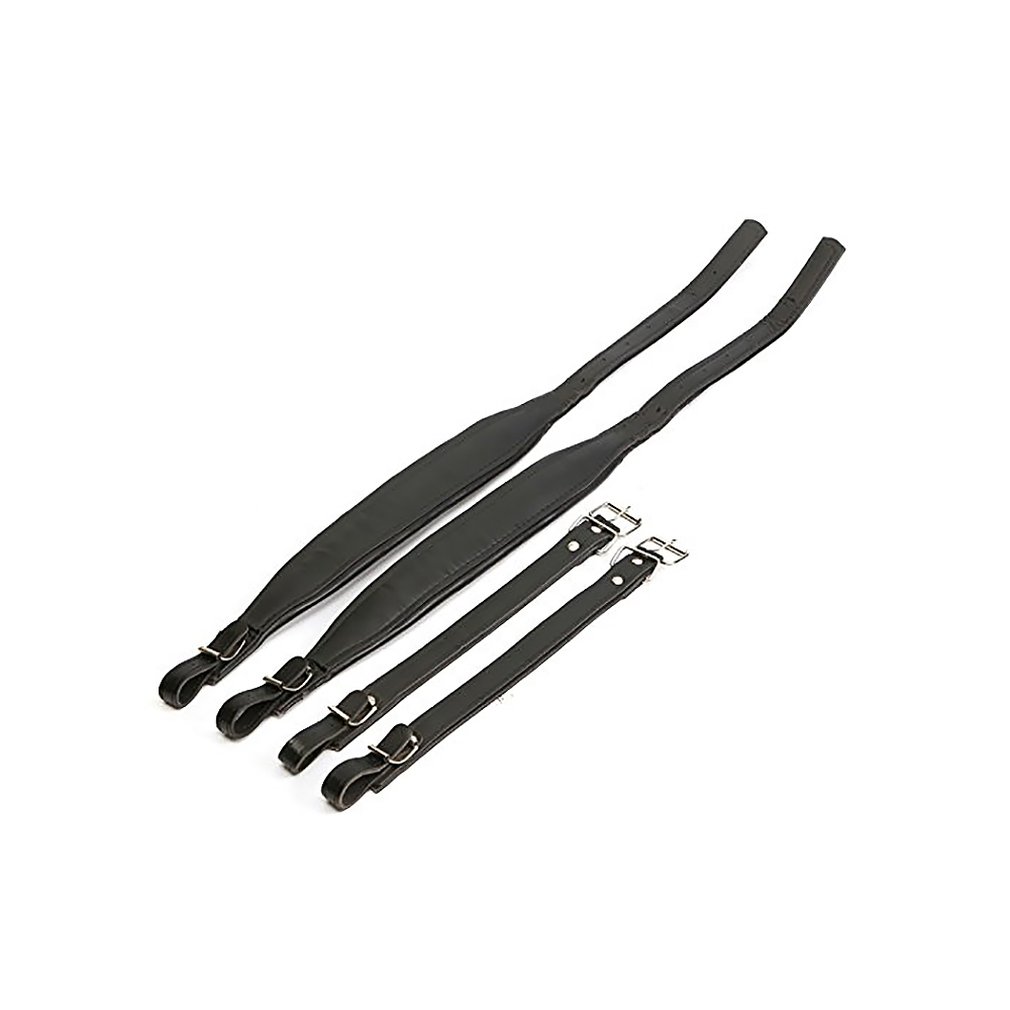 Adjustable One Pair Synthetic Leather Accordion Shoulder Straps Belt for 16-120 Bass Accordions Bass Thickened Double-layer Leather Strap-image-535239984