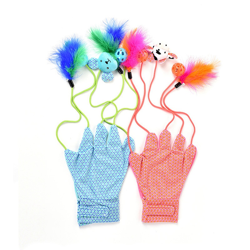 Cat Kitten Play & Scratch Glove Mitt with Mouse Mice Trick Fun Activity Toy New Cat Kitten Play & Scratch Glove Mitt with Mouse Mice Trick Fun Activity Toy New