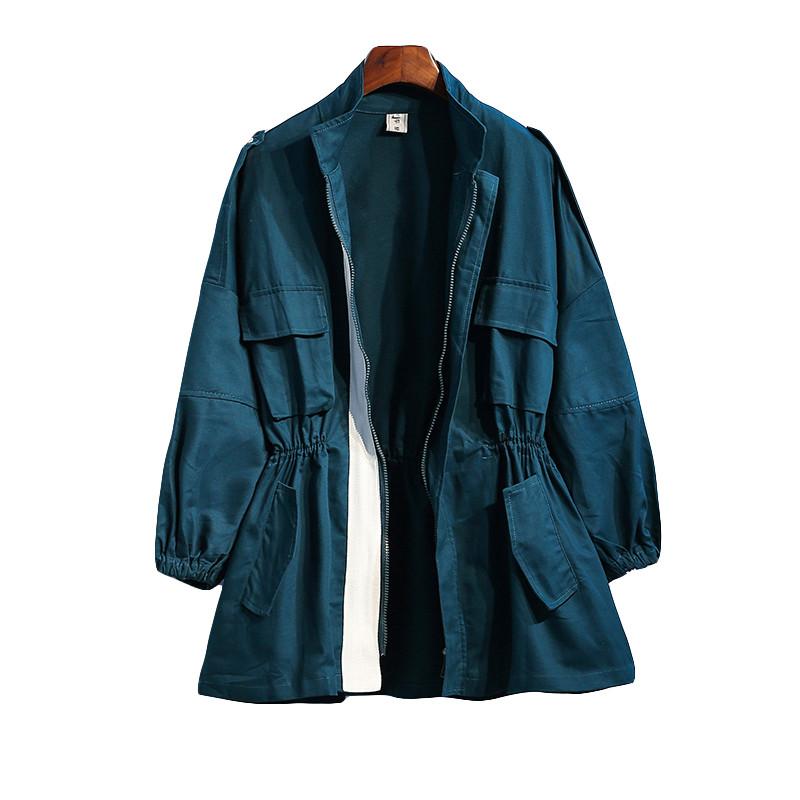 

Spring Windbreaker Female Clothes New Oversized Overalls Trench Coat Casual Tops Overcoat Autumn Women's Basic Coats 4XL J175, Beige