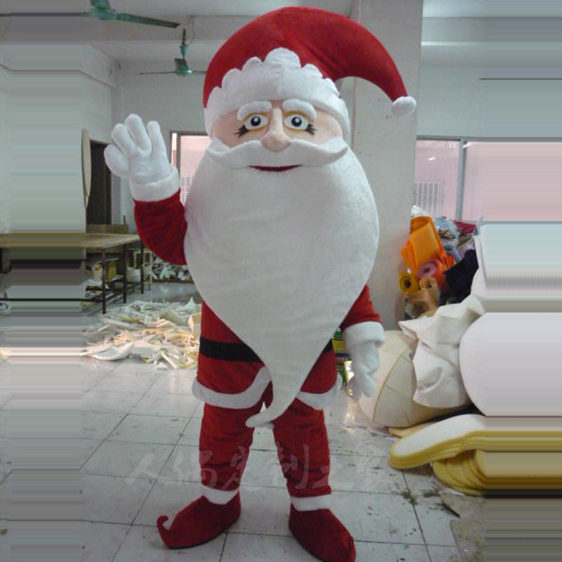 

Santa Claus Mascot Costume Christams Fancy Party Dress Adult Boy Mascots, Red;yellow