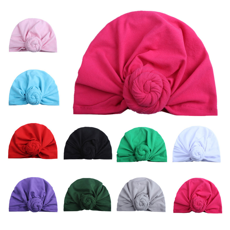 

Newborn Baby Skull Caps 10 Color Infant Baby Solid Indian Caps Kids Casual Donuts Hedging Cap Kids Outdoor Slouchy Beanie 06, Mixed color number (remark or randomly)