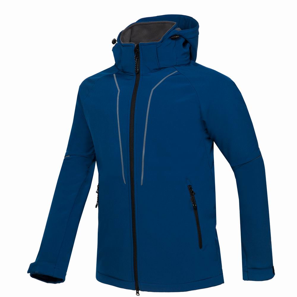 

Outdoor Sport Wear Men Hiking Jacket Softshell Jacket Fleece Coat Windproof Male Hooded Riding Climbing Camping Coat New, Black