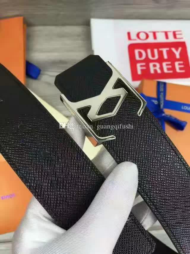 

New 2019 Luxury High Quality Leather ceinture Designer Belts for women and men Fashion Striped canvas belt mens womens belt with box, Silver