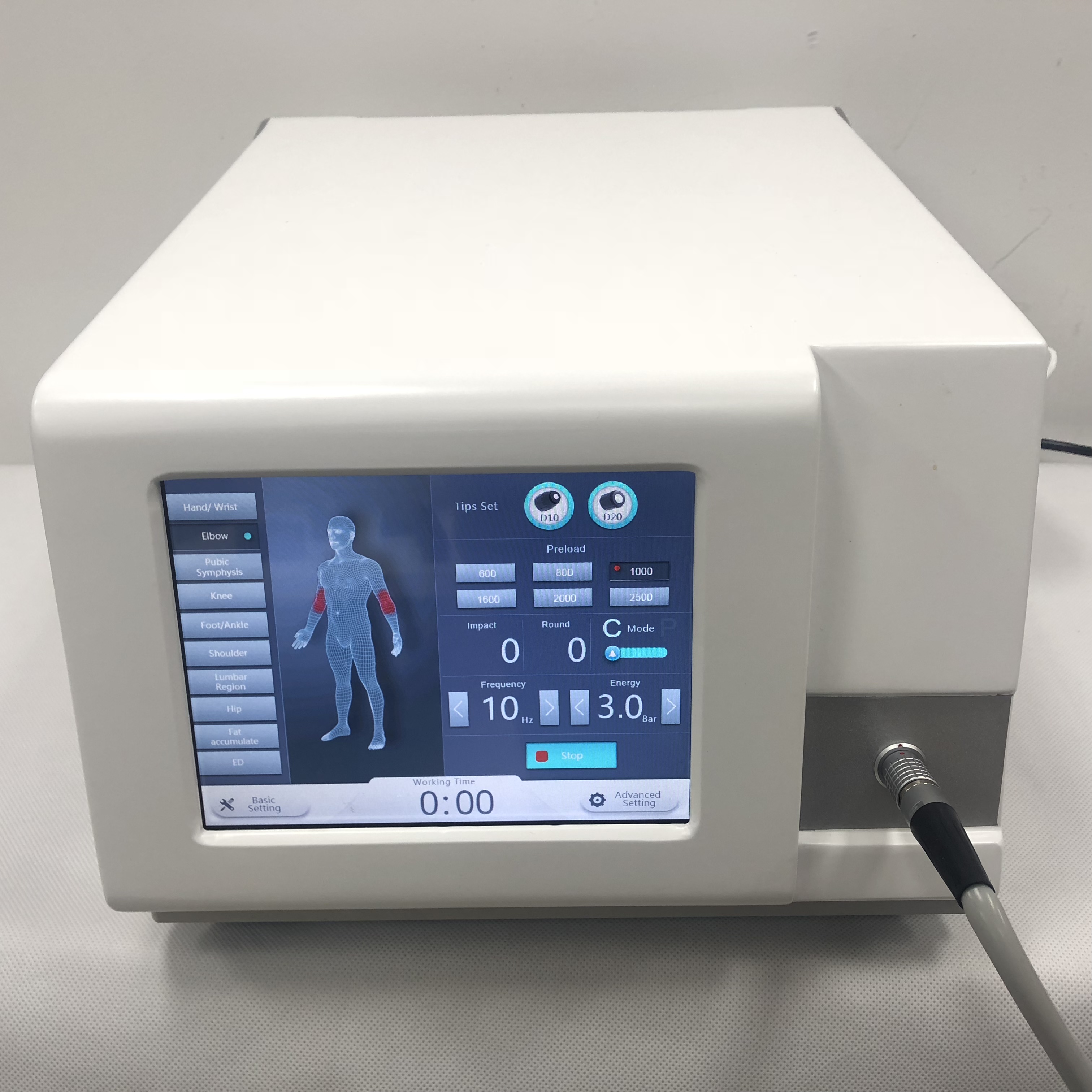 

pressure wave acoustic radial shockwave with 6BAR/Portable Shockwave therapy radial wave cellulite Reduction machine for weight loss