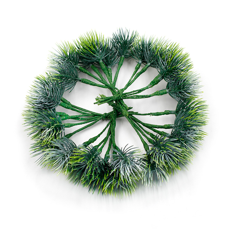 

6pcs/lot Green Plastic Artificial Plant Bouquet Wedding Party Decoration Accessories DIY Garland Scrapbook Craft Supplies