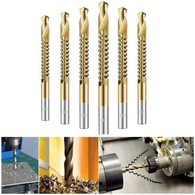 

The Best' 6 Pcs 3-8mm Cobalt Drill Bit Set HSS Length Twist Drill Bits Tool Woodworking 889