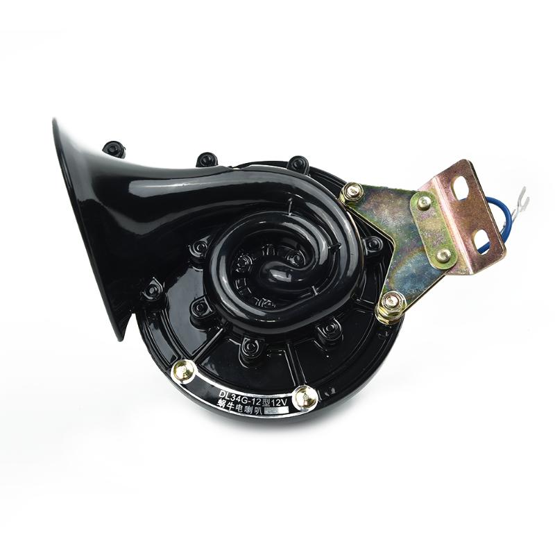 

Electric Horn Single Horn Super Loud Car Motor Truck Accessory Black Parts