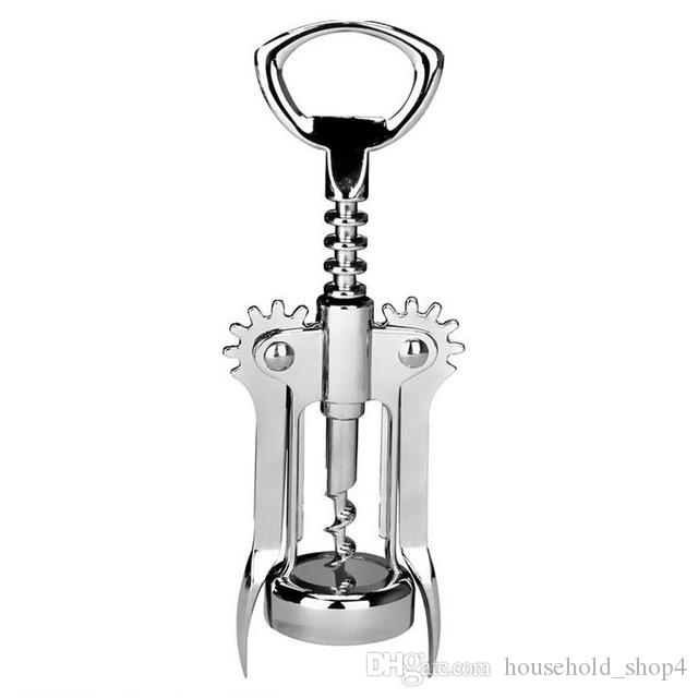 

Wine beer bottle opener Stainless steel metal strong Pressure wing Corkscrew grape opener Kitchen Dining Bar accesssory