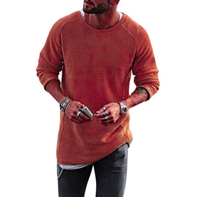 

Casual Streetwear Nice Spring Knitting Sweaters Men Fashion Solid Long Sleeve Sweater Male Loose Pullover Men Jumpers, Green