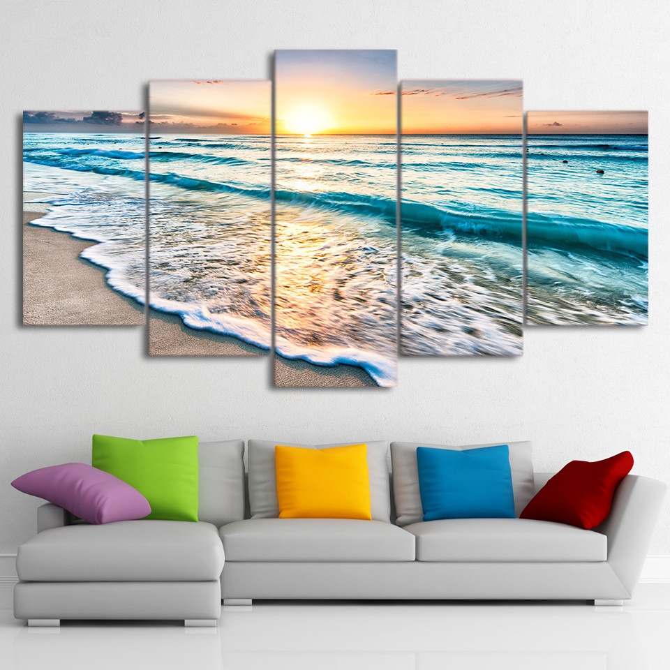 Get Toile mur scenes de plage dart Free