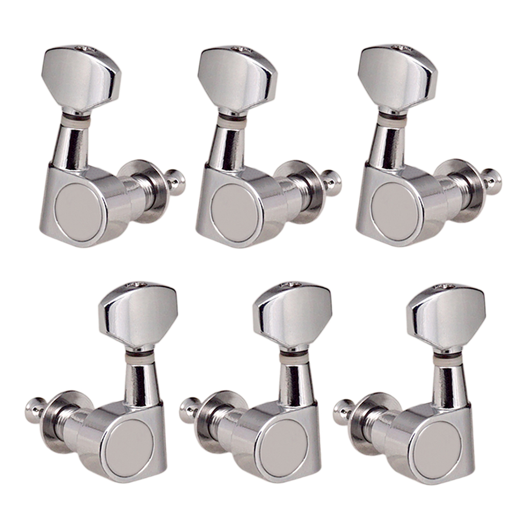 

Electric Guitar Zinc Alloy String Tuning Peg Chrome 3R3L Machine Head Sealed