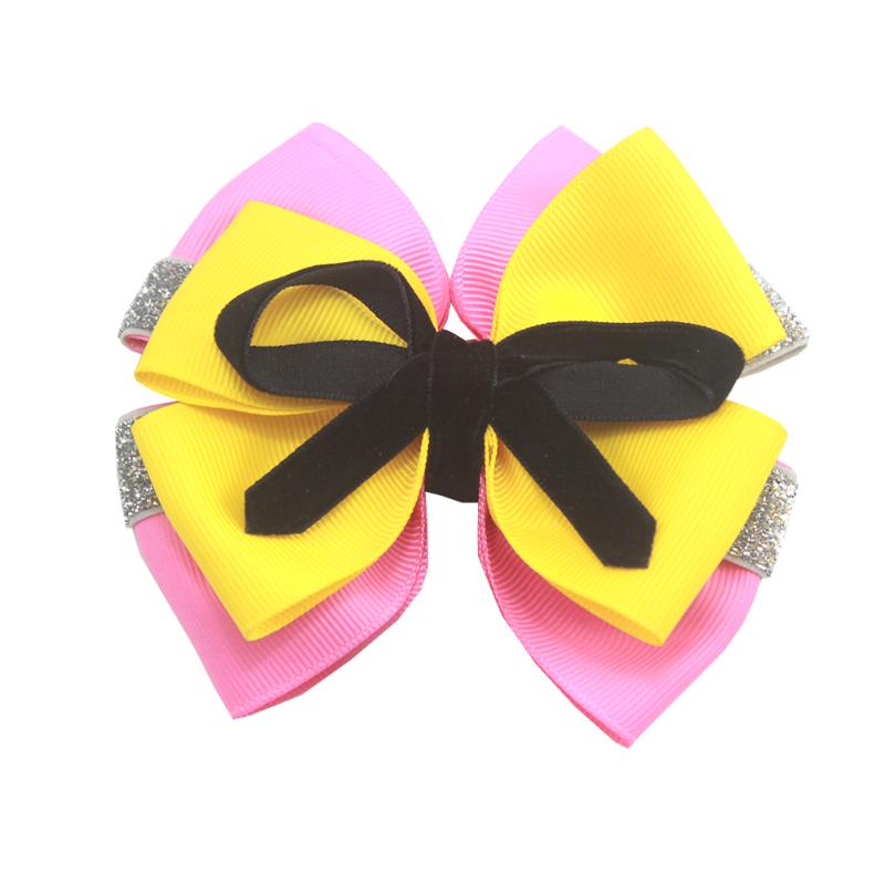 

6pcs 4 Inch solid Girls Hair Bows for girls Children Hair Clips Boutique Bows Hairpins Toddler Fastion Accessories, Blue