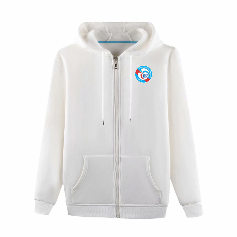 

strasbourg soccer Hooded jacket full zipper jackets,strasbourg Hoodie Football soccer jacket winter coat Men's Hoodies Sweatshirts