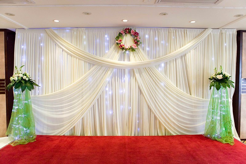 2018 Newly Design 3x6 meter White Color Wedding Backdrop Curtain \ Stage Background Cheapest Price Free shipping-image-454739090