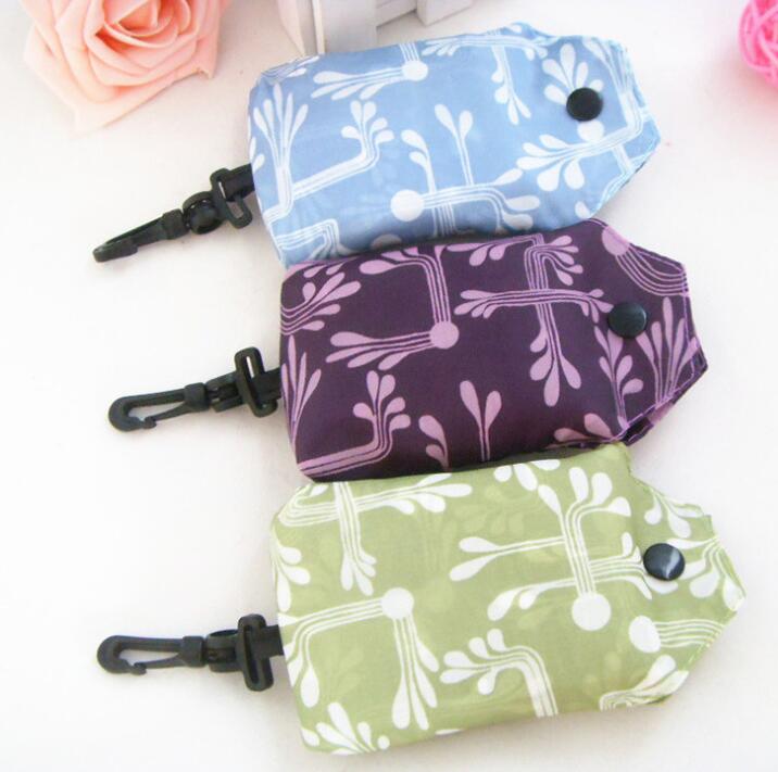 

20pcs Oxford Foldable Shopping Bags Reusable Large Capacity Tote Bags, As photos