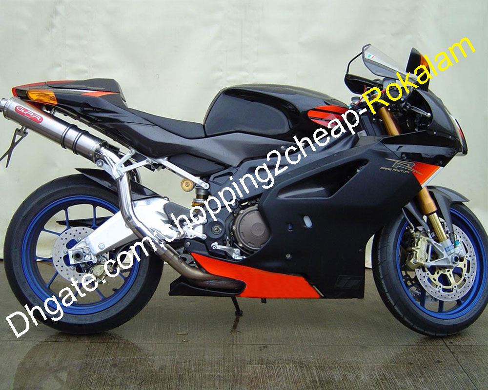 RSV 1000R 2003-2006 Carénage pour Aprilia RSV1000 R Rouge Noir Kit Corps ABS Haute Qualité Moto Sport
