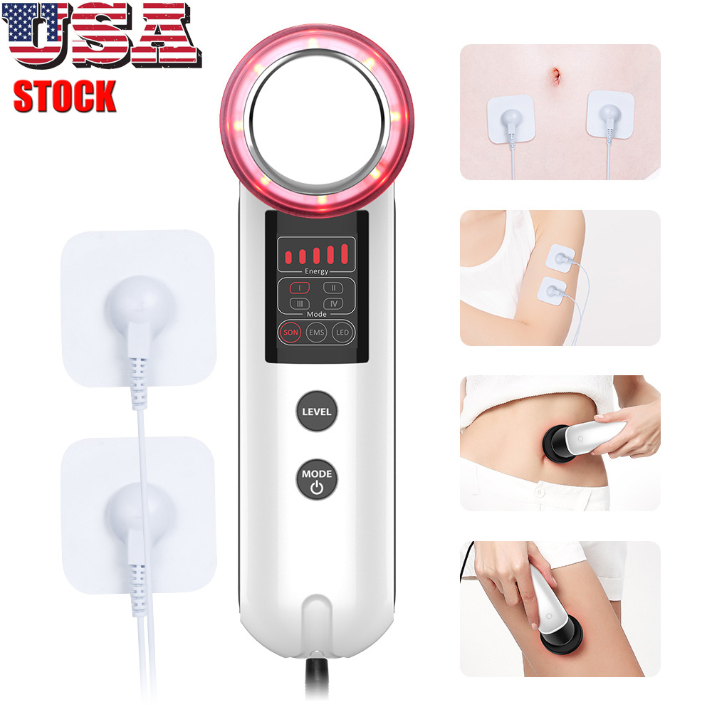 

Home Use 3 In1 Weight Loss Ultrasonic EMS Electric LED Light Therapy Weight Loss Body Slimming Device