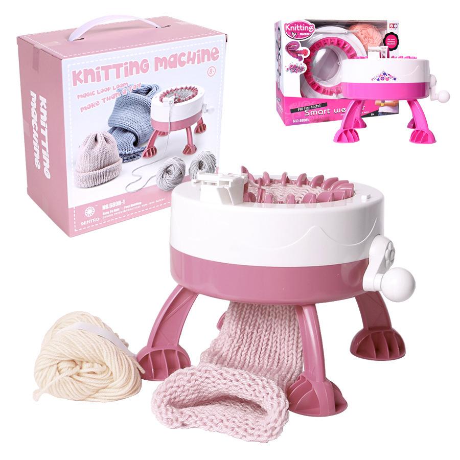 

Creative Children Knitting Machines Toys, Magic DIY Textile Machine, Can Make Hats, Socks, Scarf, Wool for Free, for Xmas Kid Birthday Gifts