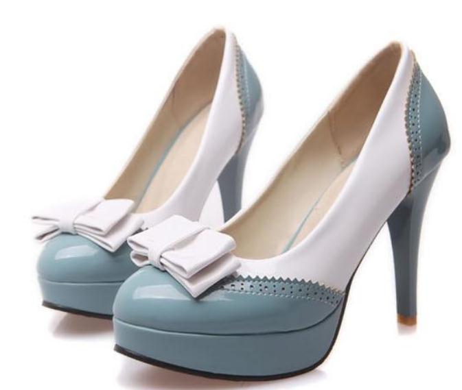 

2019 Women's shoes in Spring and Autumn with New style High heel fine heel round head bowknot waterproof table @02, Pink