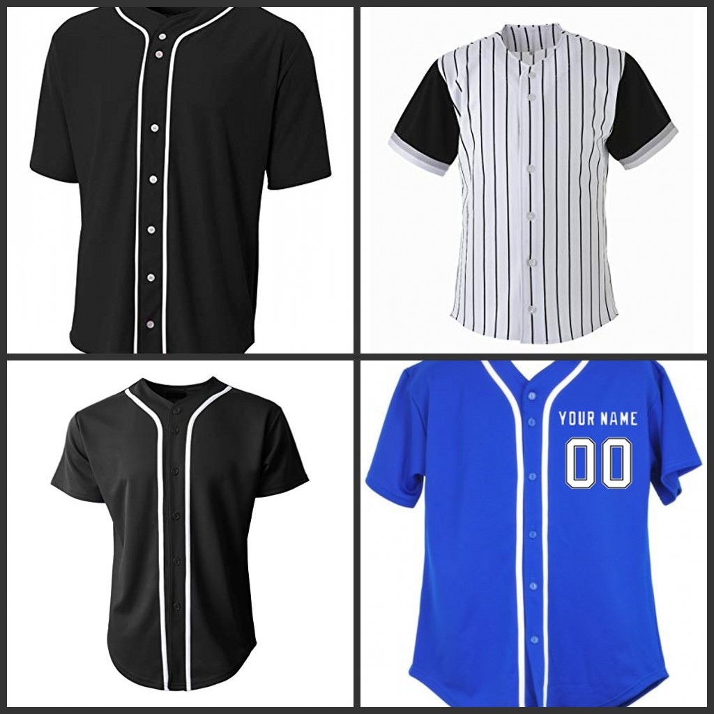 blank baseball jerseys in bulk