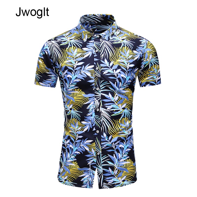 

45KG-120KG Summer New Men's Hawaiian Tropical Print Casual Button Down Beach Holiday Short Sleeve Shirt 5XL 6XL 7XL, Black
