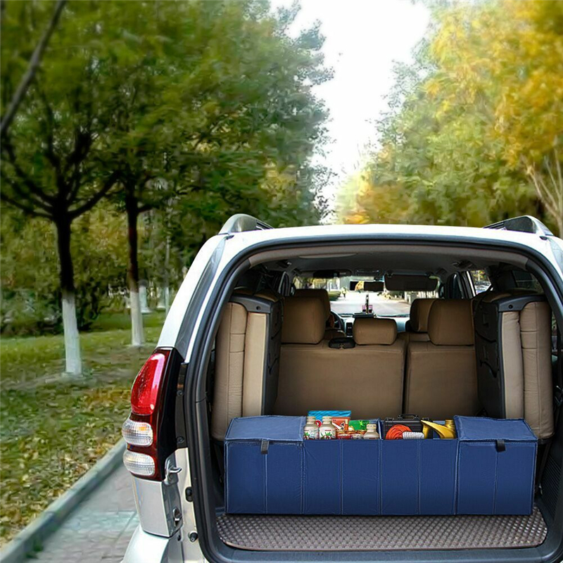 

Folding Car Trunk Storage Bag Oxford Cloth Car Trunk Tidy Bag Organizer Storage Box With Cooler Sundries Pouch
