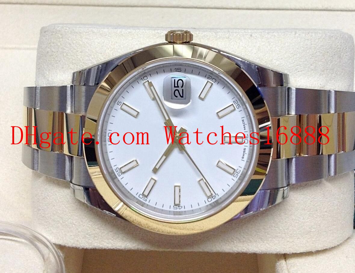 

Mens Wrist Watche Datejust 41mm 126303 Bi/Colour Men's Automatic Machinery Watch White Dial Stainless steel And Yellow gold Mens Wrist Watch