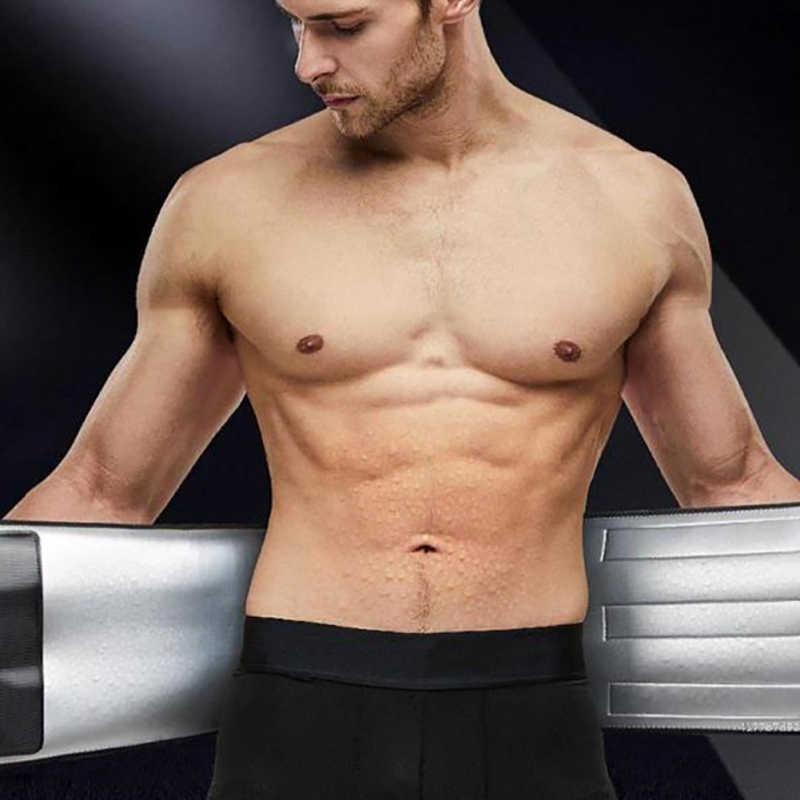 

Men Adjustable Waist Back Support Trainer Trimmer Belt Gym Fitness Sports Weightlifting Tummy Slim Belts Sweat Utility Belt