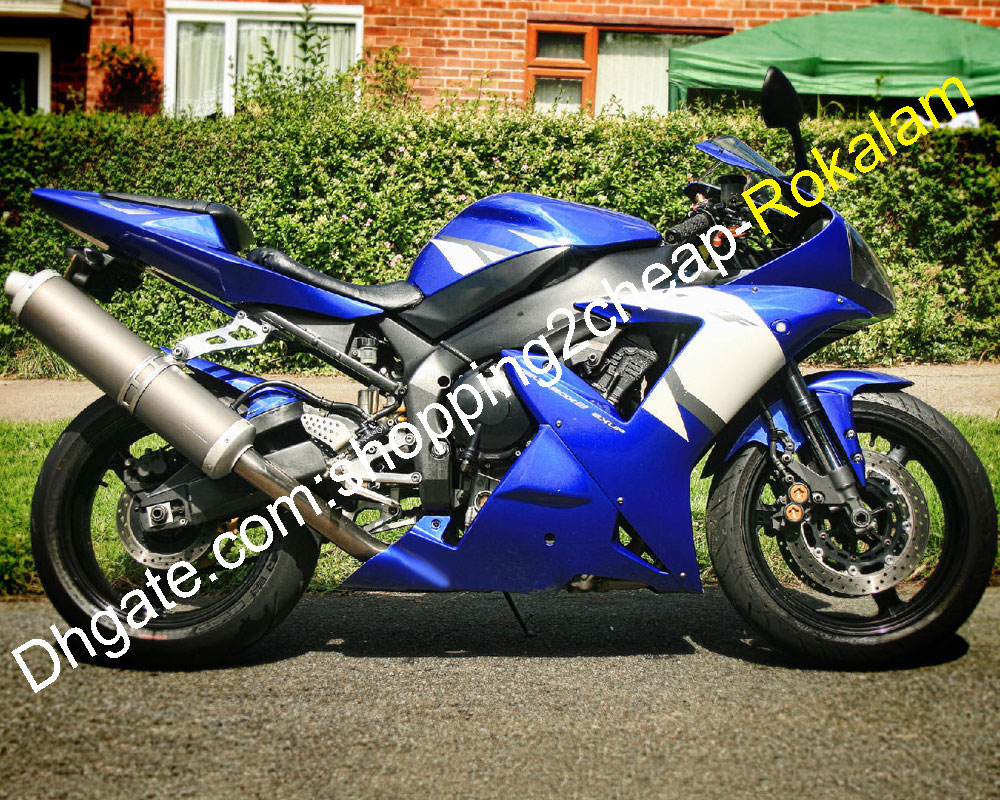 Pour Yamaha YZF1000 02 03 YZFR1 YZF 1000 R1 2002 2003 Bleu Blanc Moto Carénage Aftermarket Kit (moulage par injection)