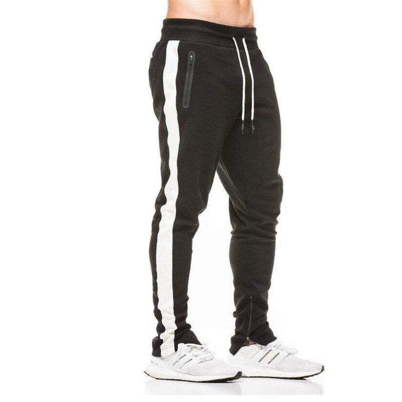 

NANSHA Cotton Men Jogger sportswear Pants 2020 New Autumn Mens Sweatswear Pants Print Side Stripe Pockets Men Vintage Sweatpant, 02