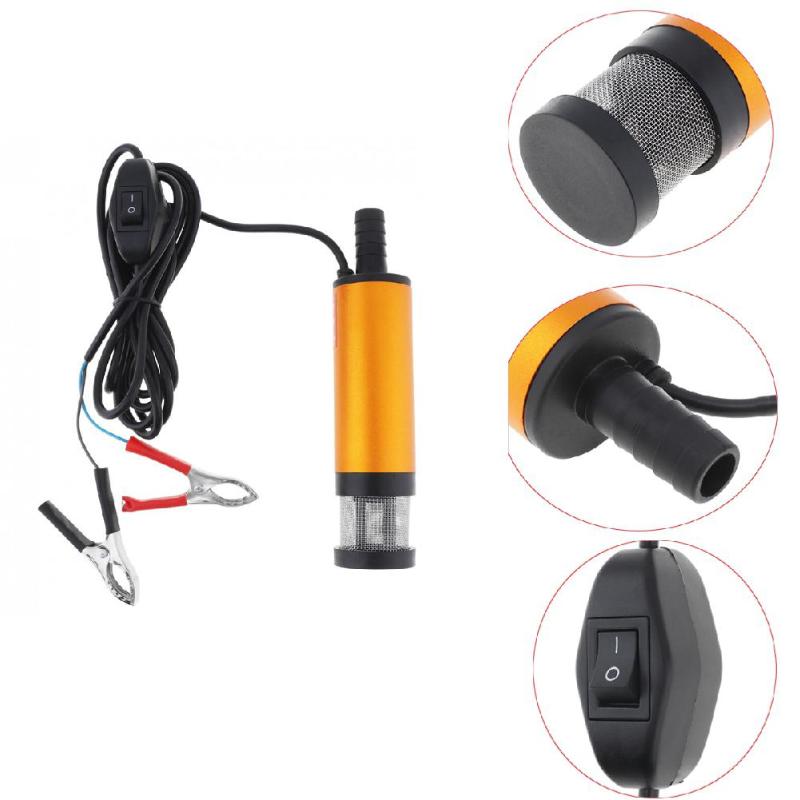 

Portable Mini 12V DC Electric Submersible Pump for Pumping Diesel Oil Water Aluminum Alloy Shell 12L/min Fuel Transfer Pump