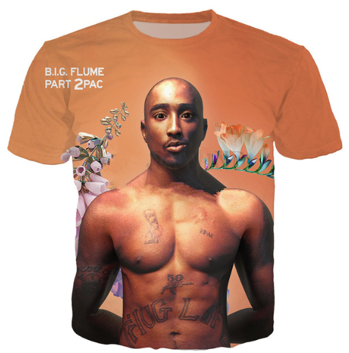 

Newest Popular Singer Rapper Tupac 2pac T Shirt Men Women Unisex Funny 3d Print Summer Short Sleeve O Neck Crewneck Casual Tops A206, Multi