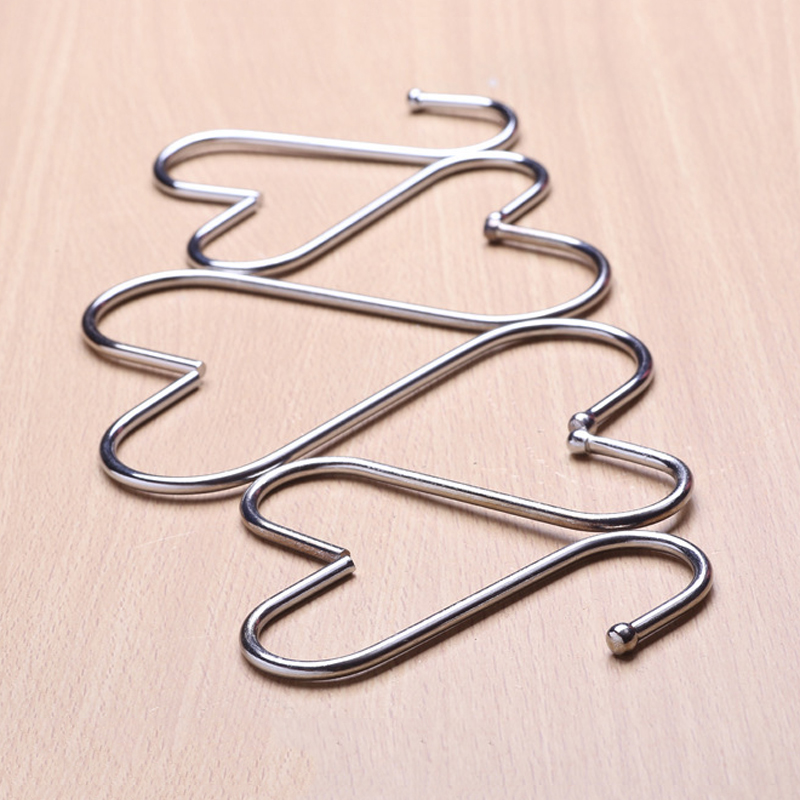 Ganchos de acero inoxidable en forma de S para colgar en la cocina el dormitorio y la oficina Yuhtech 30 unidades el ba/ño