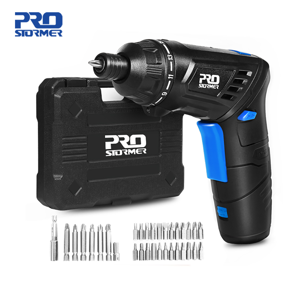 

PROSTORMER 3.6V Cordless Screwdriver Precision Screwdriver Set Multifuctional for Woodworking Electric Power Tools