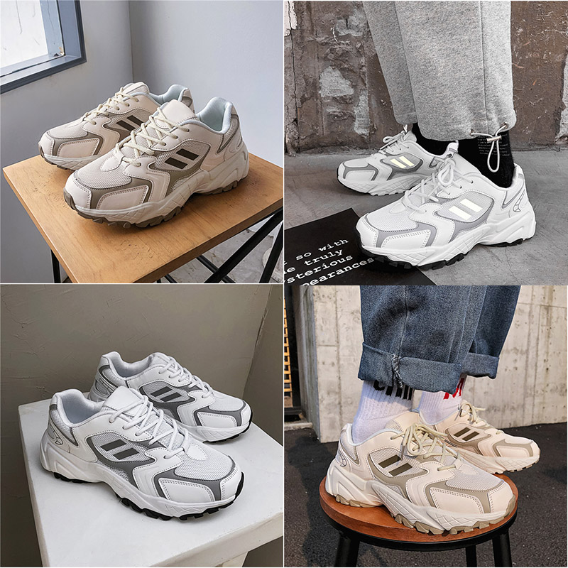 

top platform women luxury fashion men casual shoes color grey white breathable comfortable soprt style designer sneakers running shoes, B2