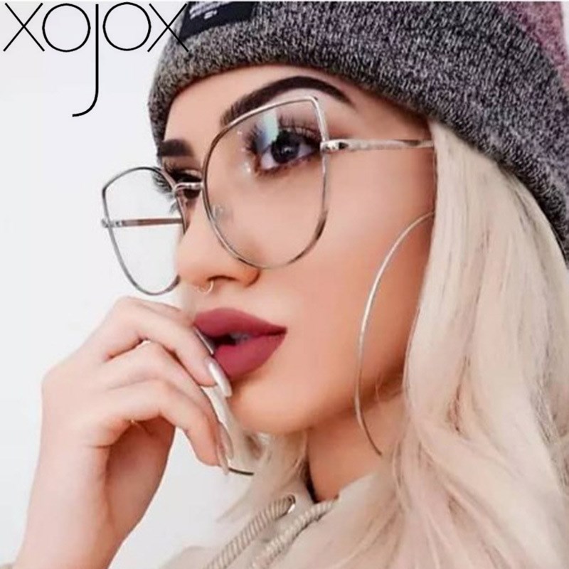 

XojoX Sexy Cat Eye Glasses Frame Women Fashion Trend Personalized Female Brand Design Glasses Eyewear Optical Spectacle Frame