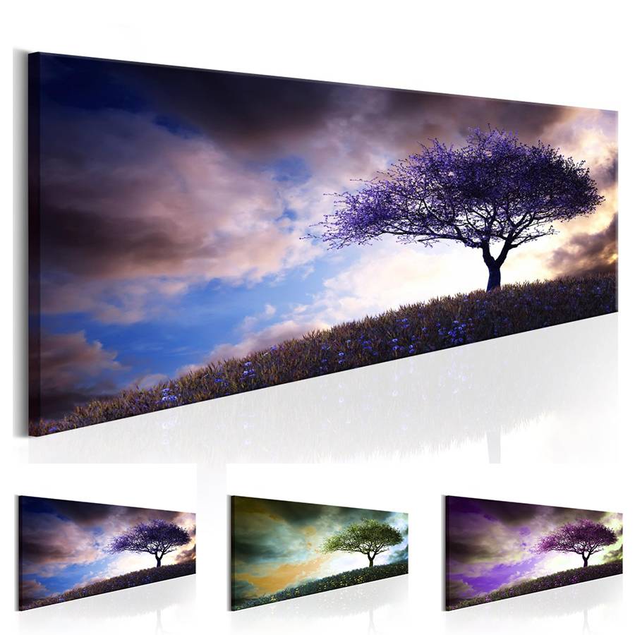 Landscape Tree Abstract Oil Painting on Canvas Home Decor Wall Art Canvas Print Art Decor Watercolor Landscape Multicolor-image-449064204