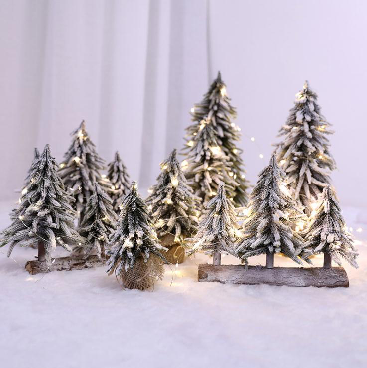 

Christmas Trees Artificial Mini Tree Decor for Home Village Decor