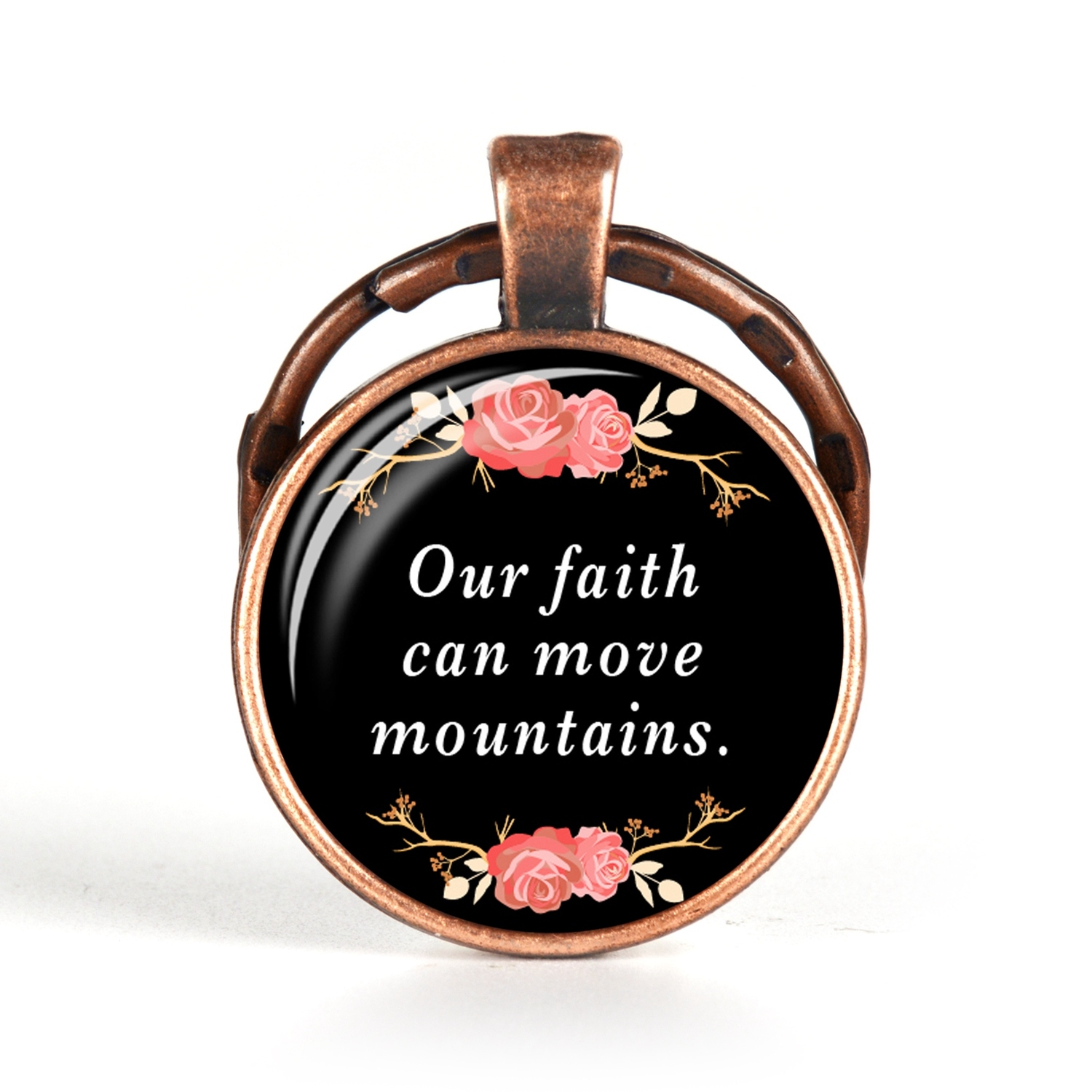 

Love Never Gives Up New Fashion Bible Verse Glass Cabochon Keyring Quote Faith Key Chains Car Key Holder Best Christian Gift